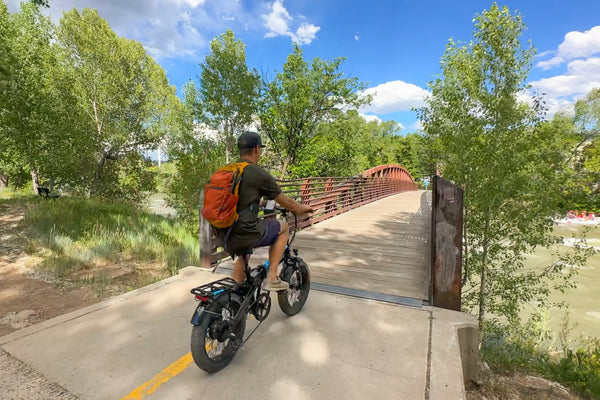 Riding an eBike in Durango