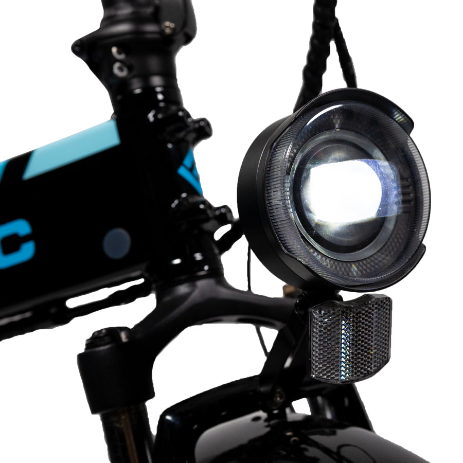 lectric ebikes elite headlight on ebike