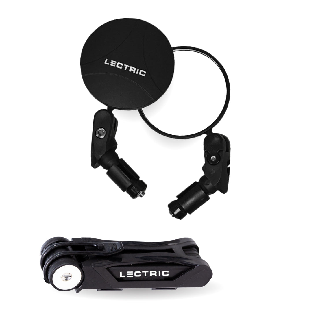 lectric ebikes mirrors and bike lock