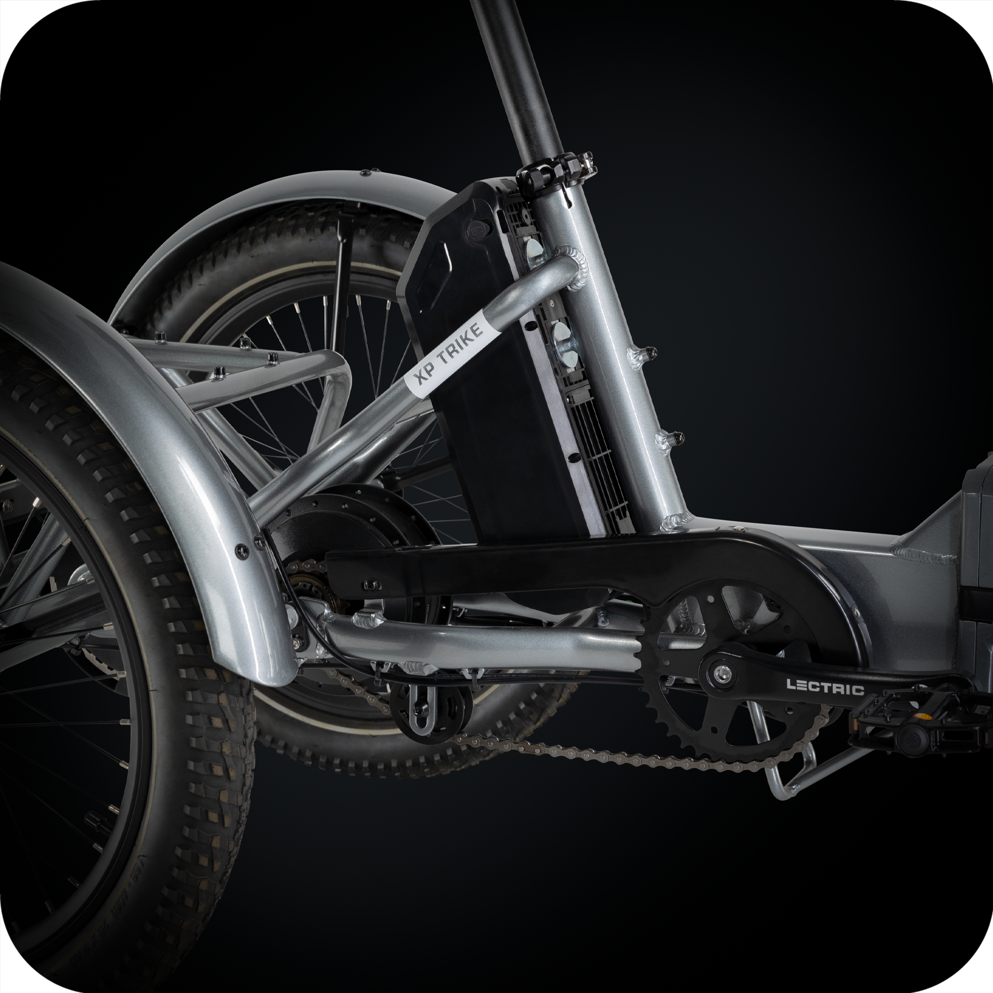 trike external ebike battery